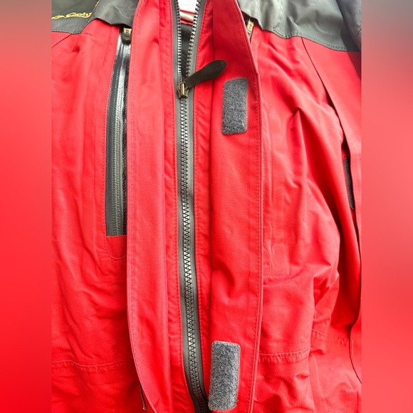 Columbia Titanium Men Size Large Red Black Omni Heat Jacket Hood Zip Pockets - Picture 13 of 16
